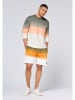 Chiemsee Sweatshorts "Adour" in Khaki/ Orange/ Weiß