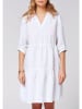 Chiemsee Lniana sukienka "Noumea" w kolorze białym