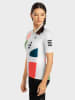 Siroko Koszulka kolarska "M2 Tulpen" w kolorze białym ze wzorem