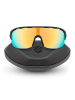 Siroko Okulary sportowe unisex "K3" w kolorze czarnym ze wzorem