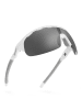 Siroko Okulary sportowe unisex "PhotoChromic" w kolorze biało-szarym