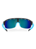 Siroko Okulary sportowe unisex "K3" w kolorze czarno-niebieskim