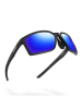 Siroko Unisex-Sportbrille "X1" in Schwarz/ Blau