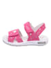 superfit Leren sandalen roze