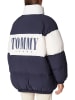 Tommy Hilfiger Winterjacke in Dunkelblau/ Creme