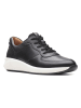 Clarks Leder-Sneakers in Schwarz