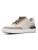 Clarks Leder-Sneakers in Weiß/ Beige