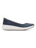 Clarks Leder-Ballerinas in Dunkelblau