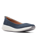 Clarks Leder-Ballerinas in Dunkelblau