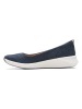 Clarks Leren ballerina's donkerblauw