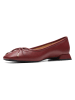 Clarks Leder-Ballerinas in Rot