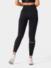 Carpatree Trainingsleggings "Rib" in Schwarz