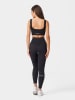 Carpatree Trainingsleggings "Rib" in Schwarz