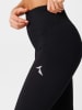 Carpatree Trainingsleggings "Rib" in Schwarz