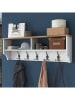 Evila Garderobe in Weiß/ Hellbraun - (B)120 x (H)37,2 x (T)22,2 cm
