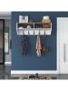 Evila Garderobe in Weiß/ Hellbraun - (B)120 x (H)37,2 x (T)22,2 cm