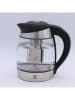 Laguiole Wasserkocher in Silber/ Schwarz - 1,7 l