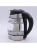 Laguiole Wasserkocher in Silber/ Schwarz - 1,7 l