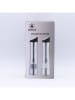 Laguiole 2-delige set: elektrische zout- & pepermolen zilverkleurig - (H)23 cm