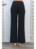 Bleu d'Azur Marlenehose "Ezra" in Schwarz