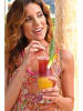 Bleu d'Azur Blusentop "Fidji" in Orange/ Pink