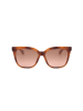 Max Mara Damskie okulary przeciwsłoneczne w kolorze jasnobrązowo-jasnoróżowym