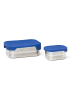 Ergobag 2tlg. Lunchbox-Set in Blau - (B)17 x (H)6 x (T)12 cm
