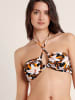 admas Bikinitop oranje/zwart/wit