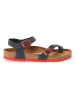 Comfortfusse Skórzane sandały w kolorze granatowym