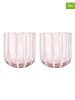 OYOY living design Szklanki (2 szt.) "Mizu" w kolorze jasnoróżowym - 200 ml