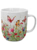 ppd Mok "Flowerfield" wit/groen - 400 ml