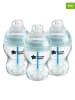 tommee tippee 3er-Set: Babyflaschen in Transparent/ Hellblau - 260 ml