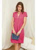 Rodier Lin Leinen-Kleid in Pink