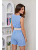 Rodier Lin Linnen jumpsuit lichtblauw