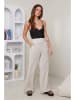 Rodier Lin Leinen-Marlenehose in Creme