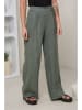 Rodier Lin Leinen-Marlenehose in Khaki