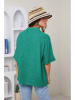 Rodier Lin Lniana bluzka w kolorze zielonym