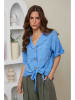 Rodier Lin Leinen-Bluse in Blau