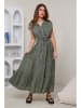 Rodier Lin Leinen-Kleid in Khaki