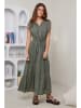 Rodier Lin Leinen-Kleid in Khaki