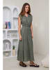 Rodier Lin Leinen-Kleid in Khaki