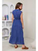 Rodier Lin Leinen-Kleid in Dunkelblau