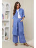 Rodier Lin Linnen marlenebroek blauw/donkerblauw