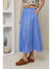 Rodier Lin Lniana spódnica w kolorze niebieskim