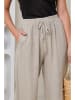 Rodier Lin Leinen-Marlenehose in Beige