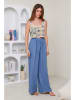 Rodier Lin Leinen-Marlenehose in Blau