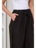 Rodier Lin Leinen-Marlenehose in Schwarz