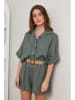 Rodier Lin Leinen-Bluse in Khaki