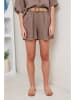 Rodier Lin Leinen-Shorts in Taupe