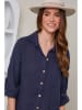 Rodier Lin Linnen blouse donkerblauw